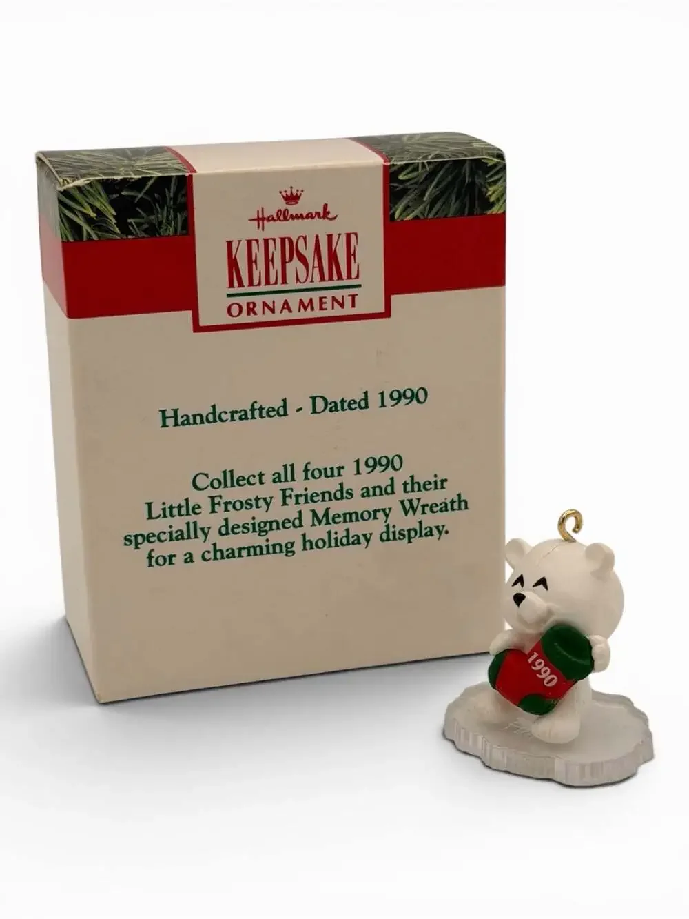 1990 Hallmark Keepsake Miniature Ornament Little Bear (Frosty Friends Series)